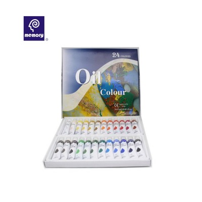 Memory high quality 24 colors oil paint sets artist oil paint marie's oil paints for wholesale